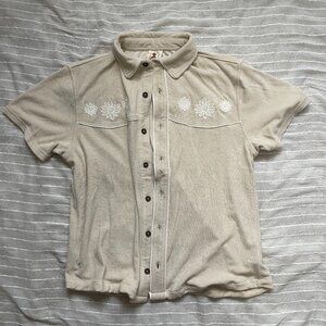 Dandy Del Mar - The Gaucho Terry Cloth Shirt - Alabaster